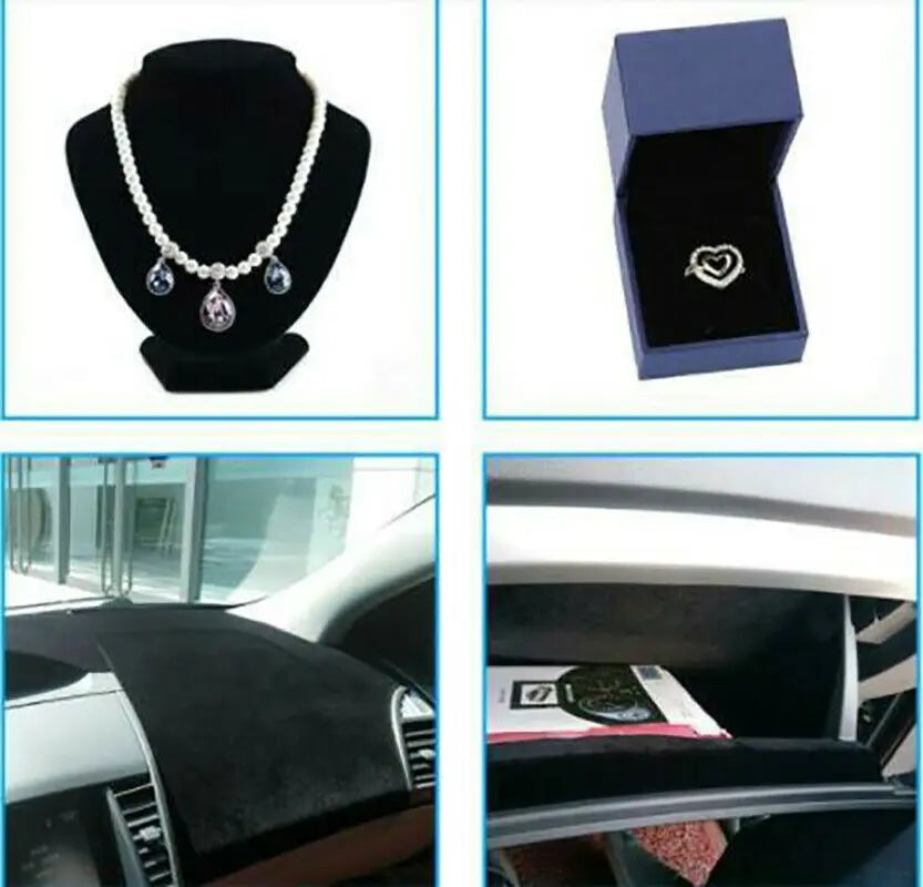 30x20cm Soft Surface Self-Adhesive Velvet Fabric Sheets Jewelry Drawer Box Liner