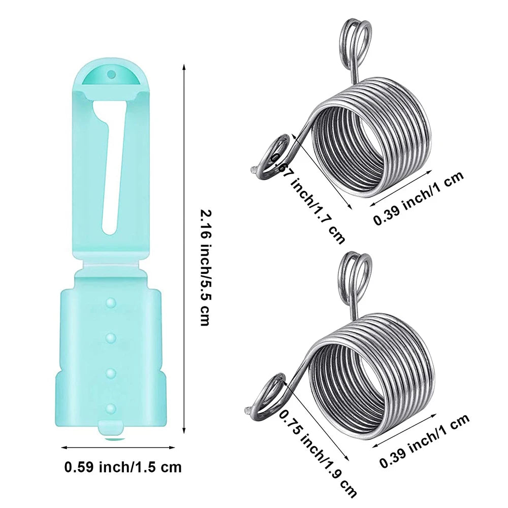 Finger Holder Set Yarn Guide Separated Yarns Metal Knitting Thimble