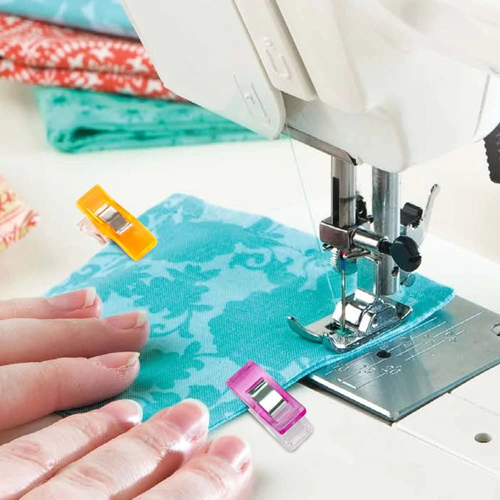 20/50Pcs Multipurpose Plastic Sewing Clips Colorful Binding Clips Craft Quilting