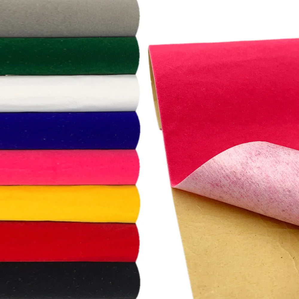 30x20cm Soft Surface Self-Adhesive Velvet Fabric Sheets Jewelry Drawer Box Liner
