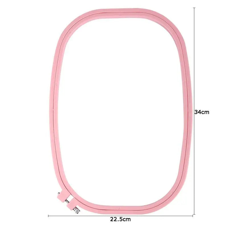 Plastic DIY Embroidery Hoops Square Shape Cross Stitch Frame Ring