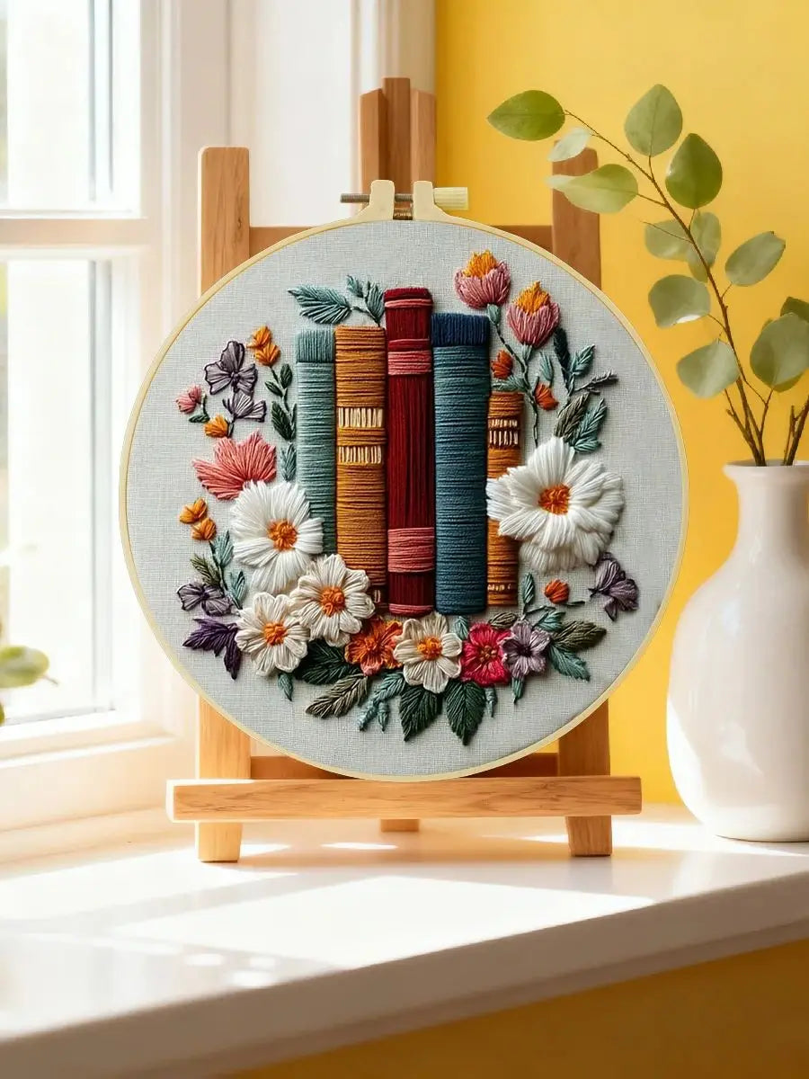 1pc 20X20CM/15X15CM 7.87/6.3inch Book Embroidery Starter Kit