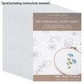 5/10pcs Water Soluble Embroidery Stabilizer Hand Embroidered Patterns Printable Paper Sewing DIY Accessories for Freely Printed
