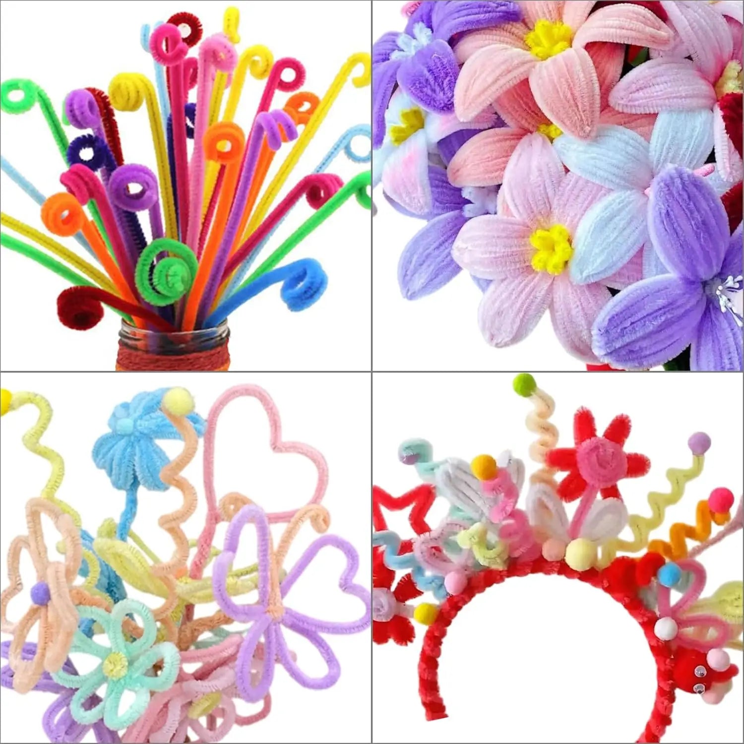 Chenille Stems, Pipe Cleaners Craft Supplies,  Pipe Cleaners Bulk