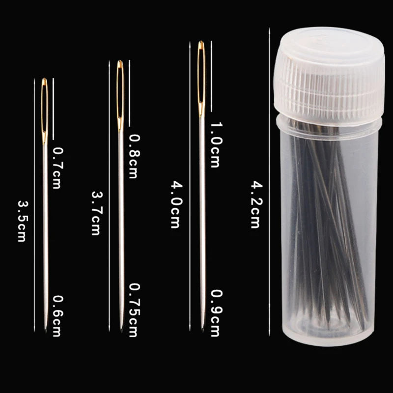 30PCS Cross Stitch Gold Tail Blunt Embroidery Needle Cross Stitch