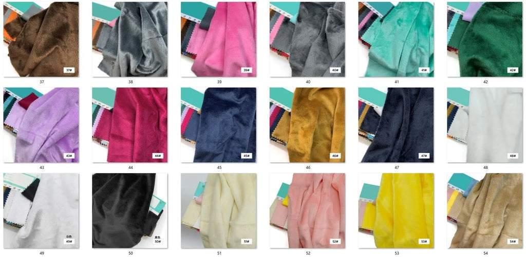 45x50cm 34~66# Plush Fabric 5mm Pile Length 100 Polyester