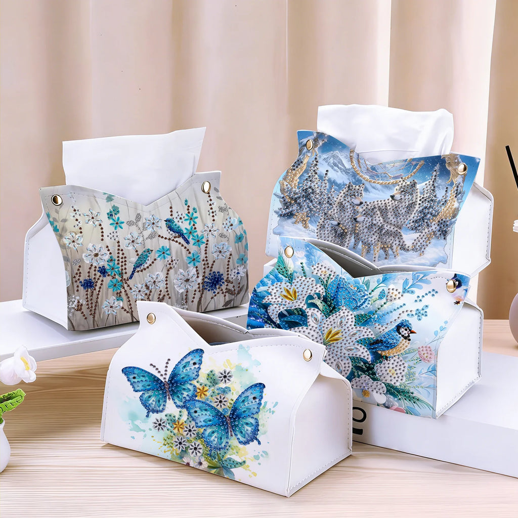 1Pc Diamond Painting kit tissue box Animal Pattern Bedroom display