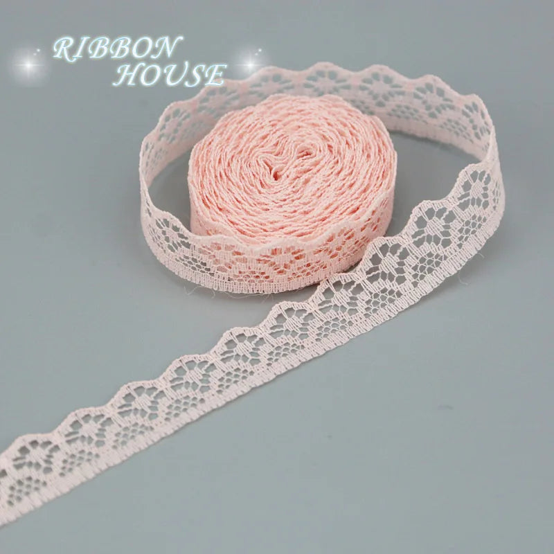 (20 yards/roll) 15mm white Lace fabric Webbing Decoration gift packing Material