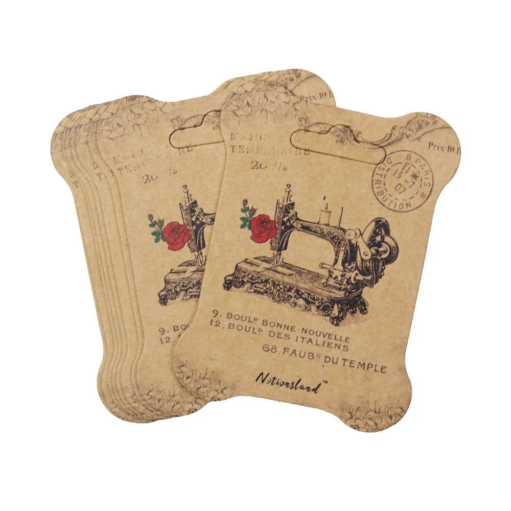 10pcs Paper Thread-Card Embroidery Thread Bobbins/Floss Storage Paper Winding Board 10*7.5cm