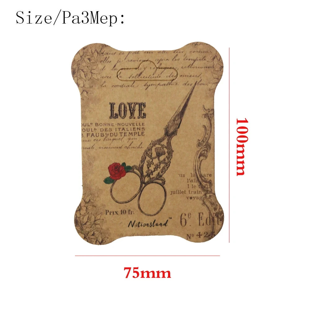 10pcs Paper Thread-Card Embroidery Thread Bobbins/Floss Storage Paper Winding Board 10*7.5cm
