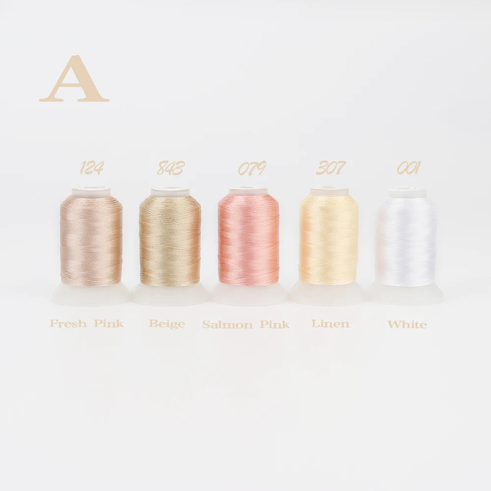 Rhapsody 40WT Polyester Embroidery Machine Thread 550Y 60 Colors