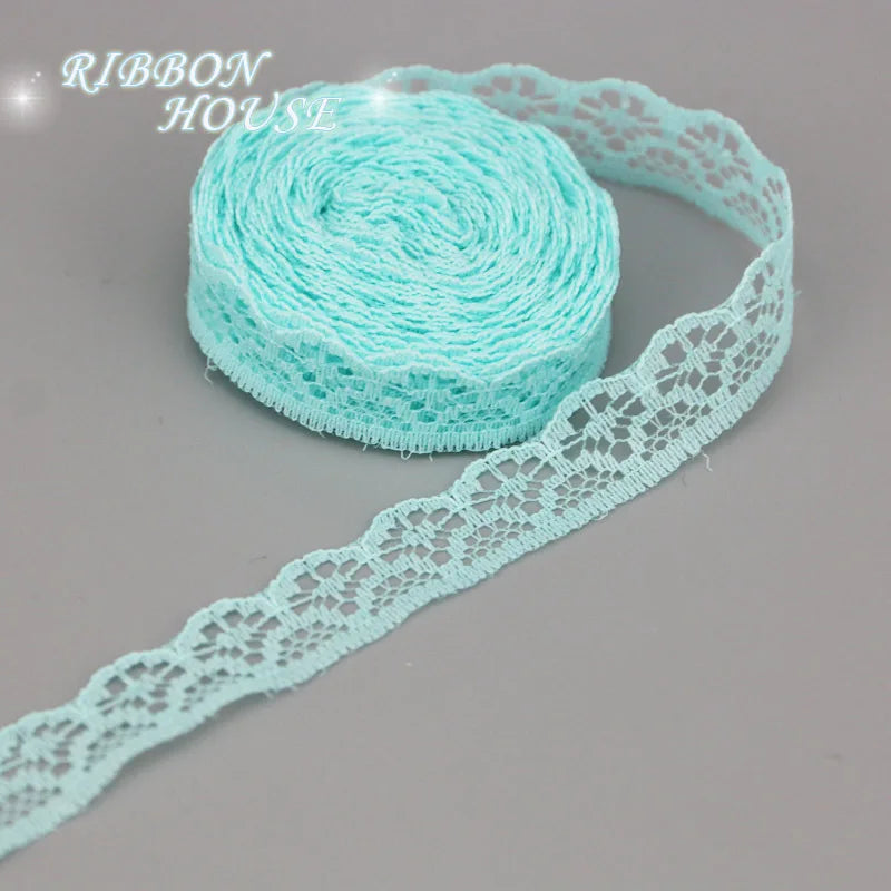 (20 yards/roll) 15mm white Lace fabric Webbing Decoration gift packing Material
