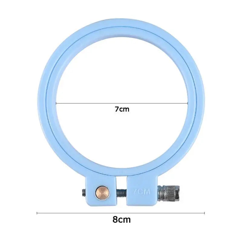 Plastic DIY Embroidery Hoops Square Shape Cross Stitch Frame Ring