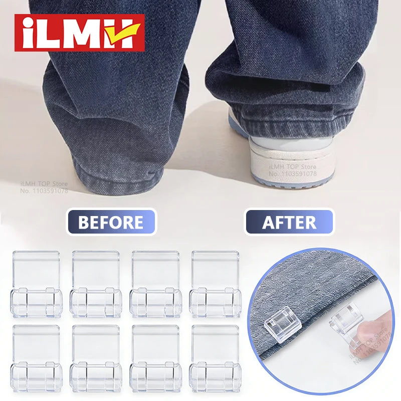 4~10PCS Invisible Leg Shortening, Non-Slip Pants Edge Clip