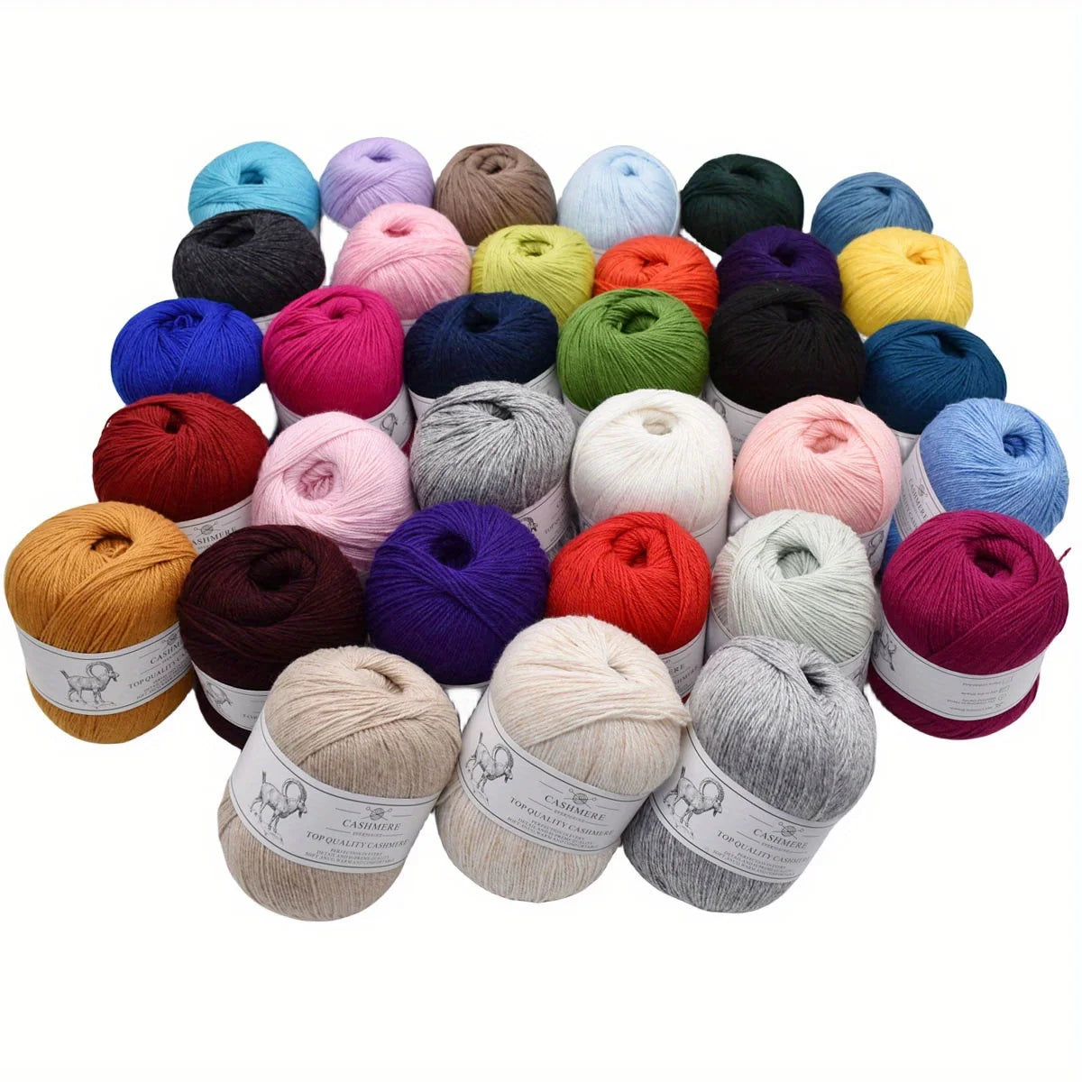 6pcs High-quality Cashmere Yarn For Knitting/Crocheting Sweaters, Woolen Pants, 1.76oz/pc