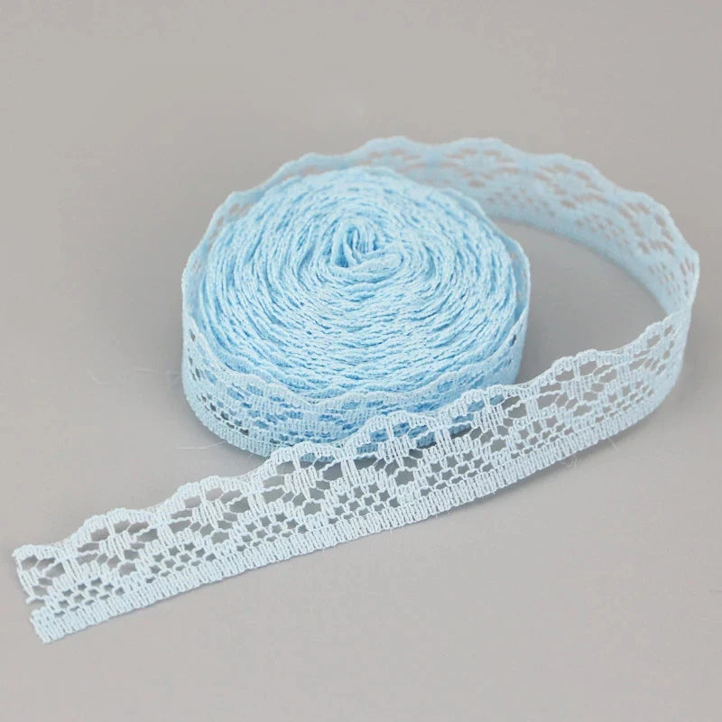 (20 yards/roll) 15mm white Lace fabric Webbing Decoration gift packing Material