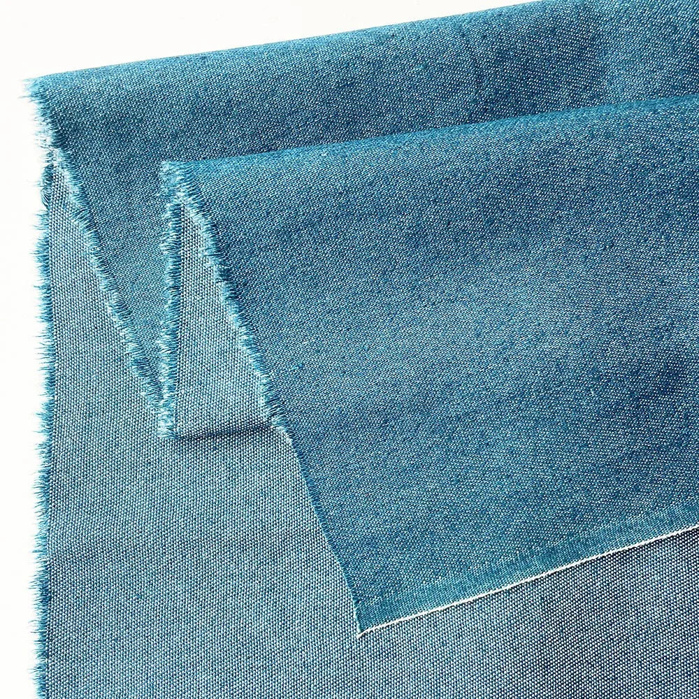 145cm Stretch Denim Fabric Blue Washed Micro Elastic Breathable Apparel
