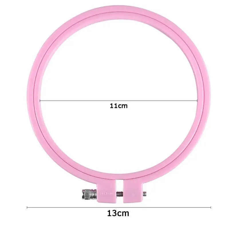 Plastic DIY Embroidery Hoops Square Shape Cross Stitch Frame Ring