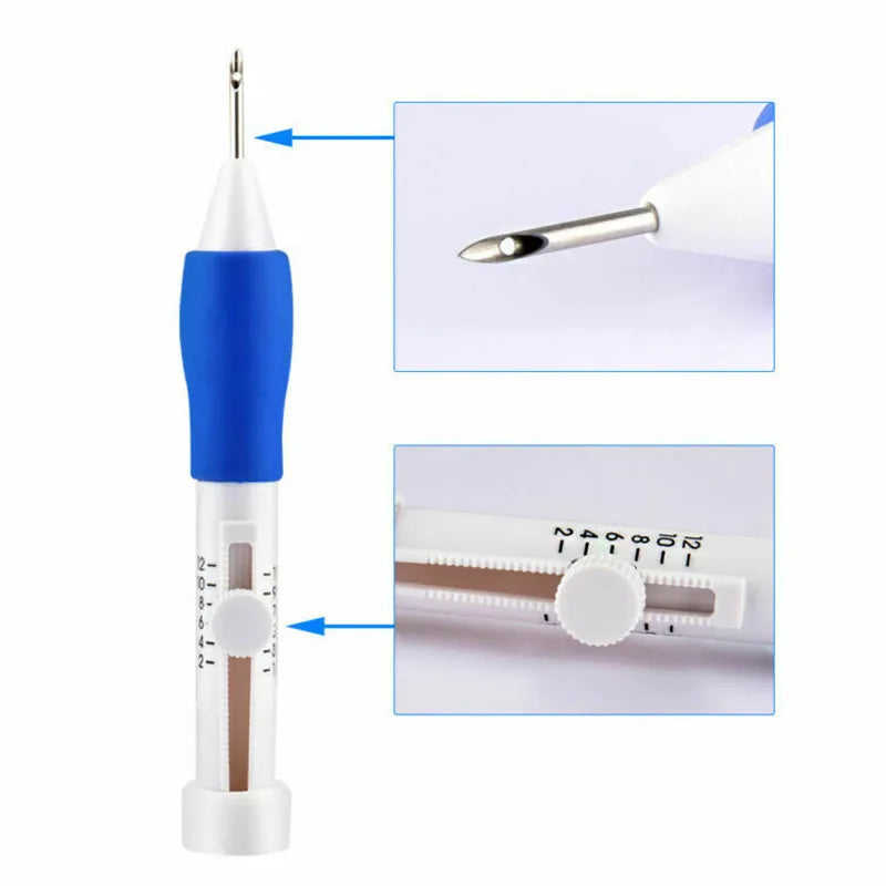 Embroidery Punch Needle Kit Stitching Tool Set Magic Needle Pen