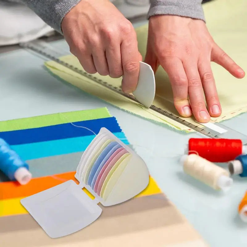 10pcs Colorful Chalk Erasable Fabric Marker Patchwork Clothing Sewing Tool