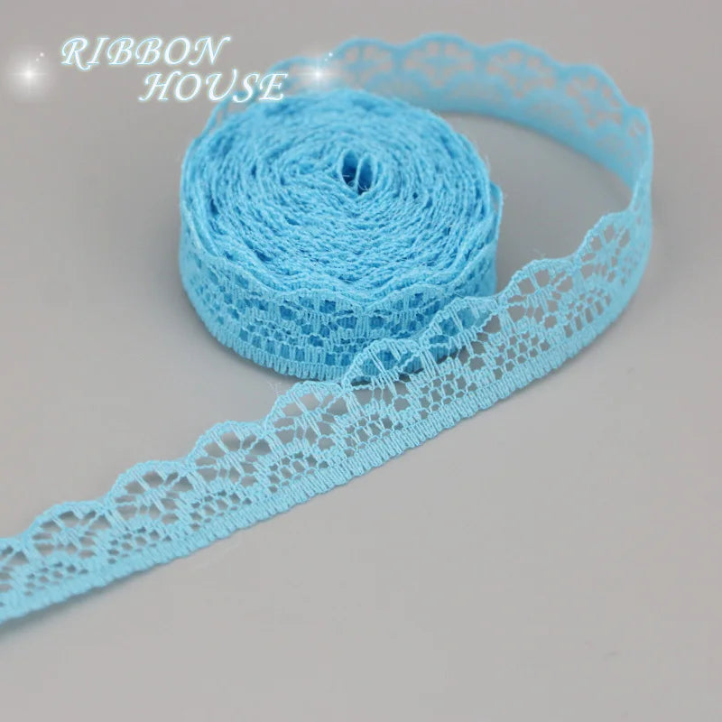 (20 yards/roll) 15mm white Lace fabric Webbing Decoration gift packing Material