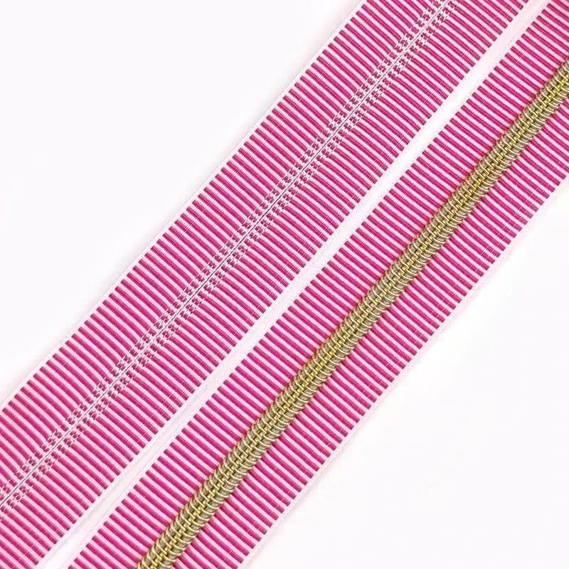 1/2/5Meters 5# Stripe Sewing Coil Zipper for Nylon Zips Bags Garment Decor Zip Tape By Meter Zippers Repair Kit DIY Accessories