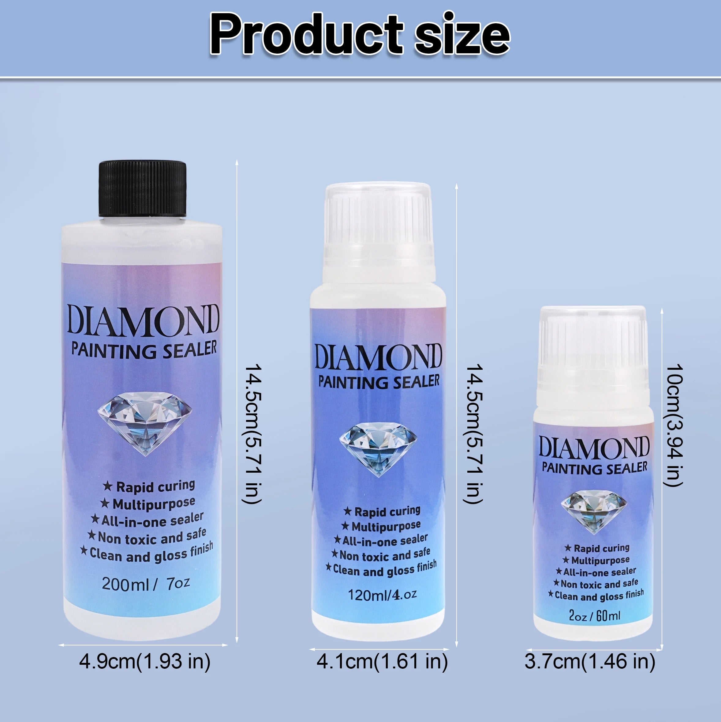 60ML/120ML/200ML Diamond Painting Sealer Conserver Puzzle Glue Diamond Painting