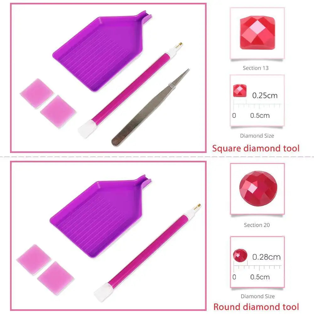 EverShine 5D DIY Diamond Mosaic Window Landscape Picture Rhinestones Painting