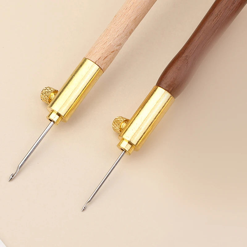 New 1set Embroidery Tambour Hook w/3 Needles Metal Pen Embroidery