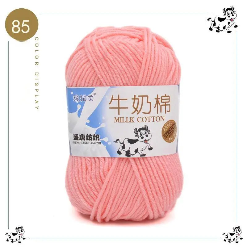 New 5Pcs colorful Soft Milk Cotton 5Ply Yarn Children, Adults