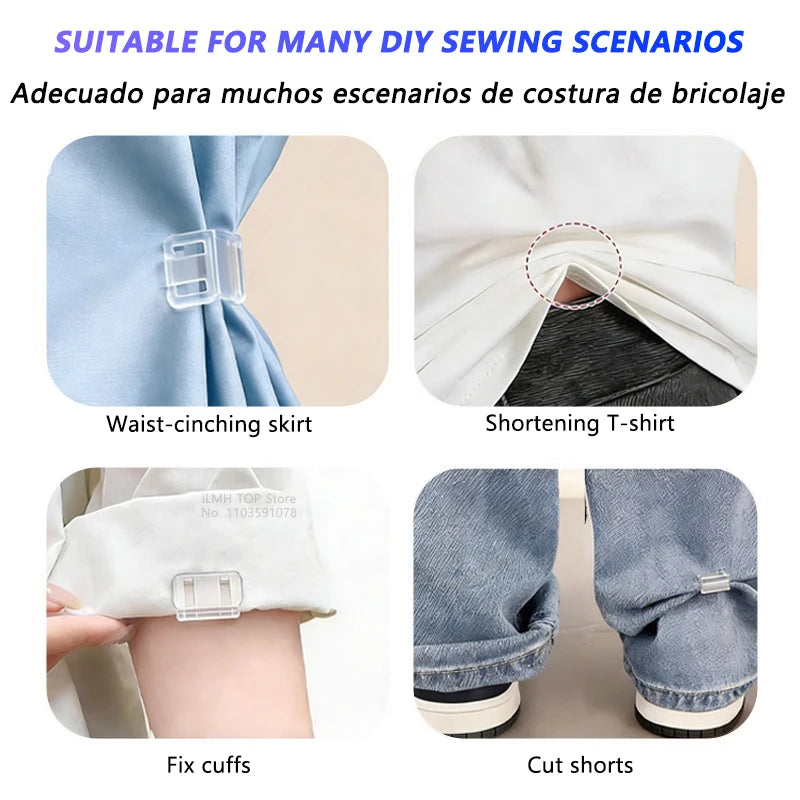 4~10PCS Invisible Leg Shortening, Non-Slip Pants Edge Clip