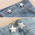 1 Pair Jeans Button Adjustable Clips Pant Skirts Waist Tightener