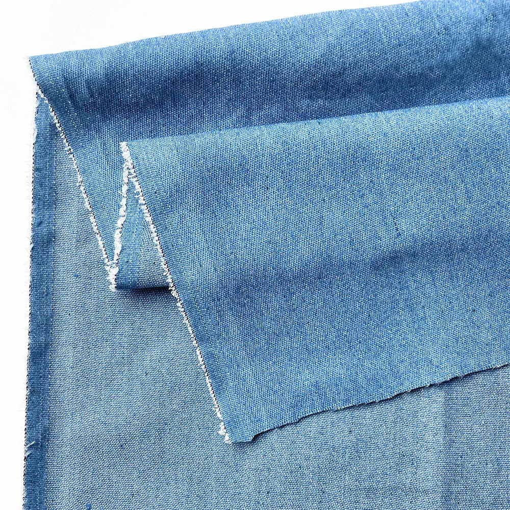 145cm Stretch Denim Fabric Blue Washed Micro Elastic Breathable Apparel