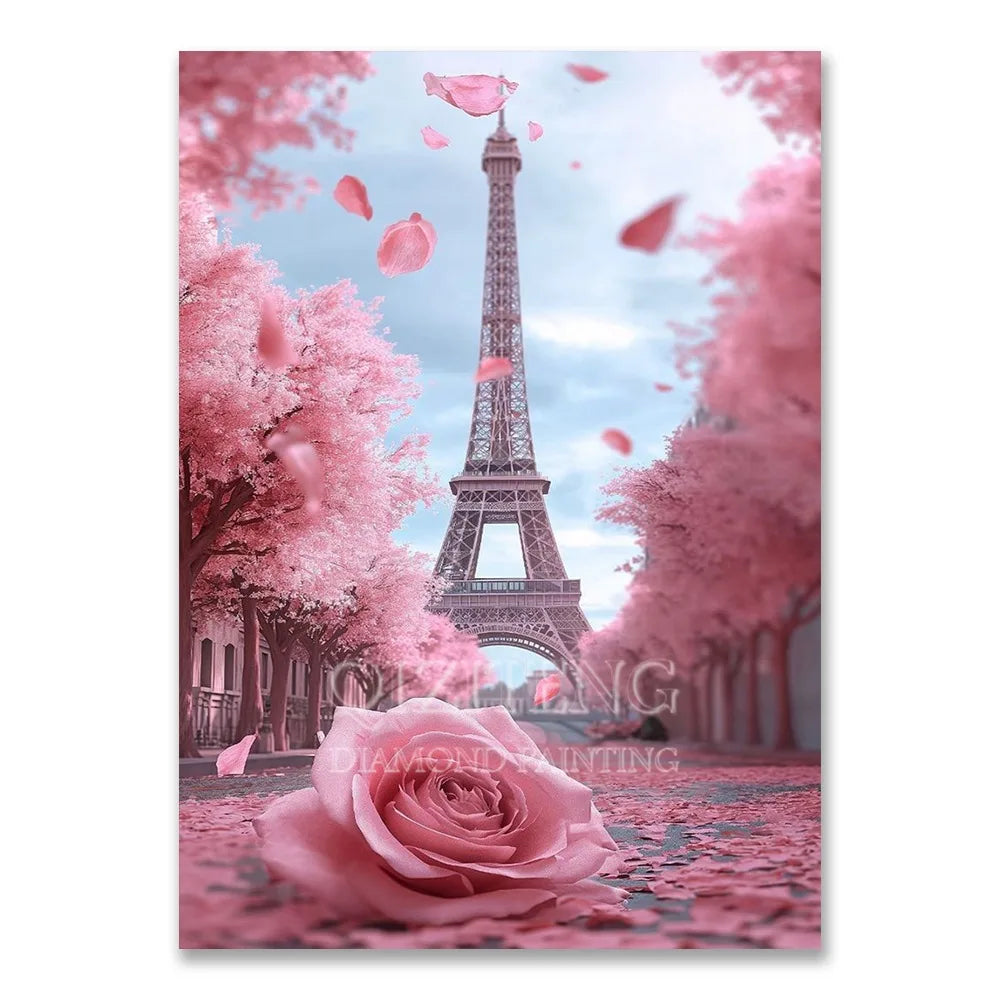 European Architecture 5D DIY Diamond Painting Kit Natural Landscape