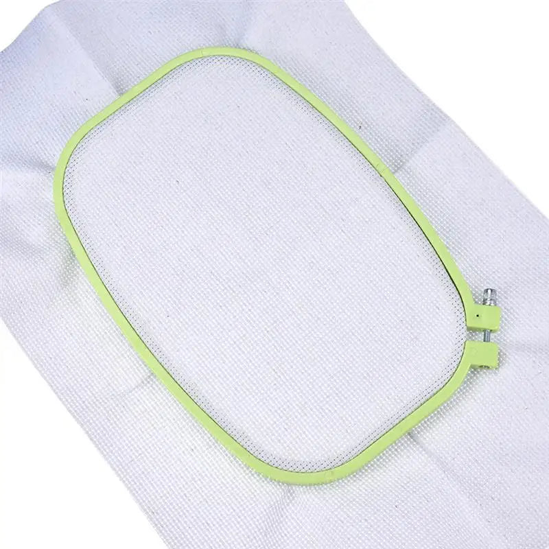 Plastic DIY Embroidery Hoops Square Shape Cross Stitch Frame Ring