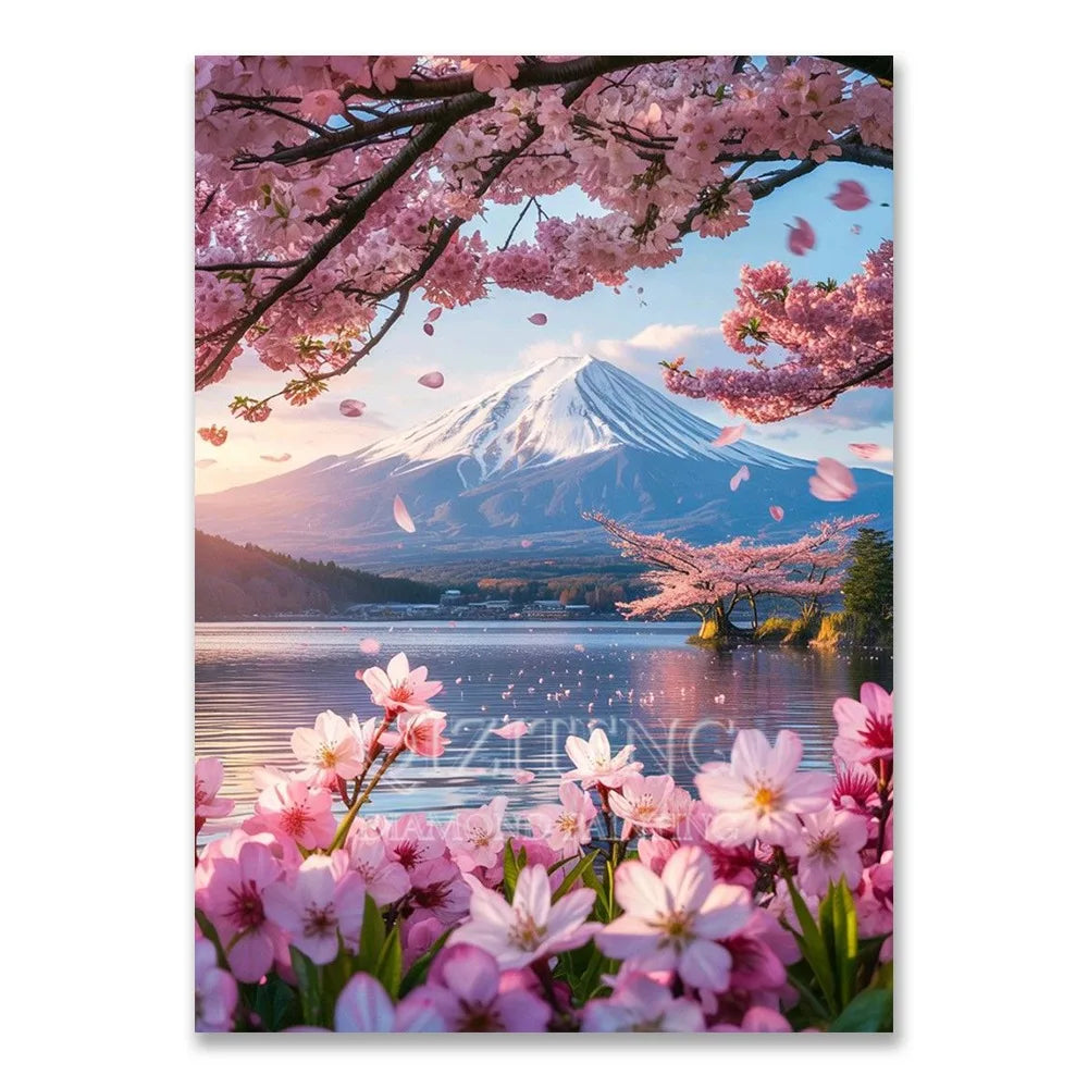 European Architecture 5D DIY Diamond Painting Kit Natural Landscape