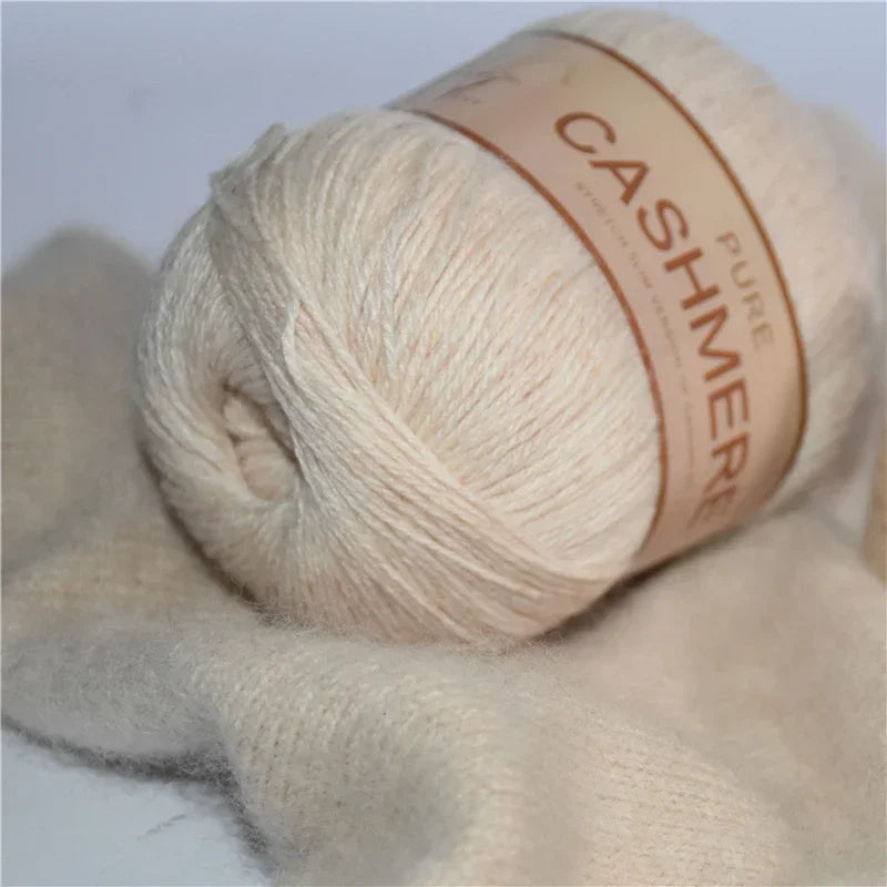 Pure Mongolian Cashmere Yarn Crochet Hand-knitted wool Hand-Weaving Thread 70grams