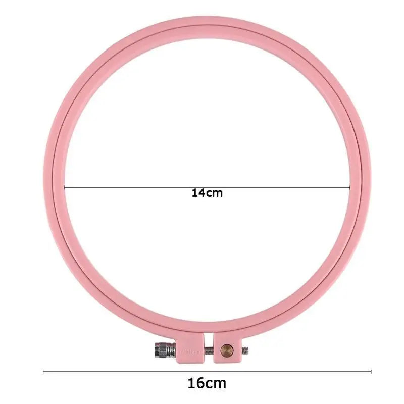 Plastic DIY Embroidery Hoops Square Shape Cross Stitch Frame Ring