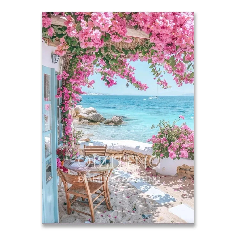 European Architecture 5D DIY Diamond Painting Kit Natural Landscape