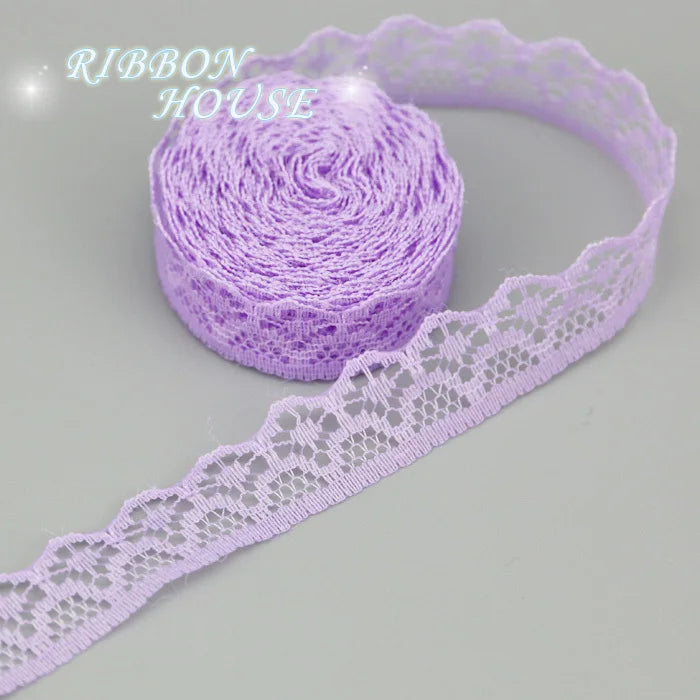 (20 yards/roll) 15mm white Lace fabric Webbing Decoration gift packing Material