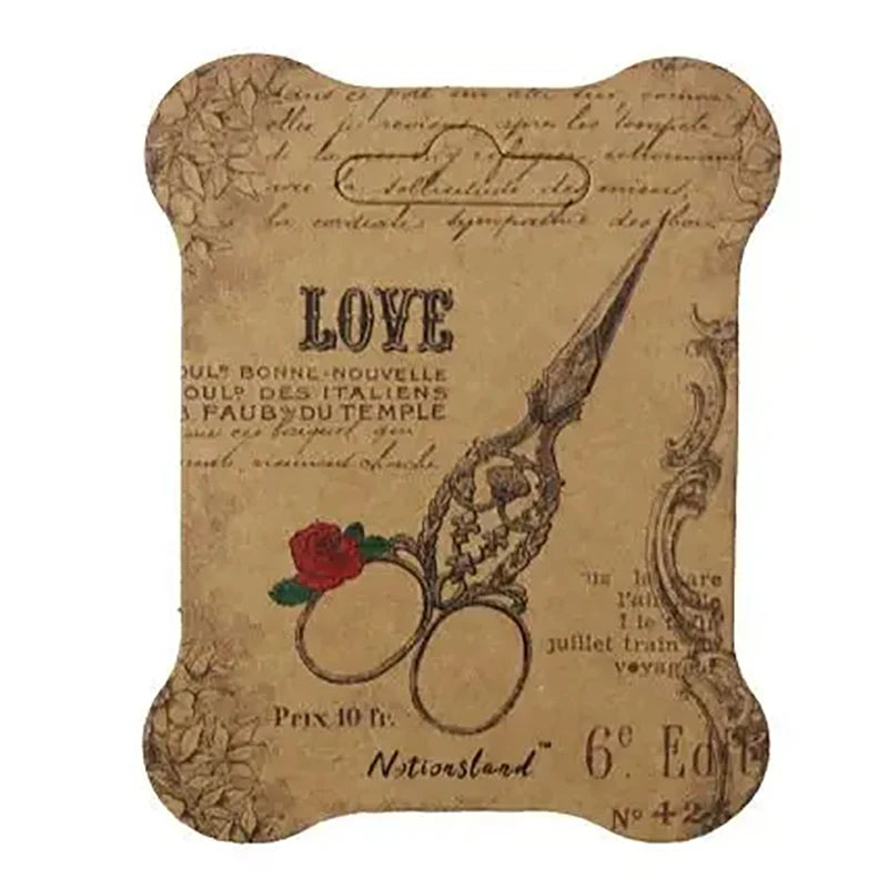 10pcs Paper Thread-Card Embroidery Thread Bobbins/Floss Storage Paper Winding Board 10*7.5cm