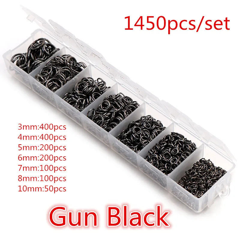 Box 3/4/5/6/7/8 10mm 8-Colors Open Jump Rings Link Loop Connector