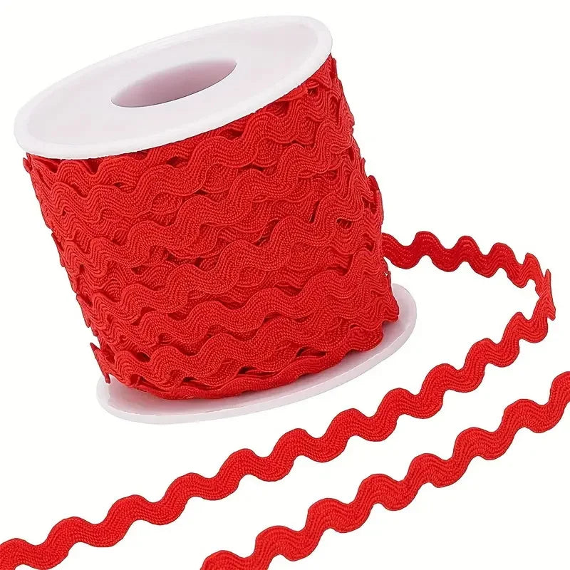 1 Roll 27yd/25m RIC Rac Ribbon Bending Fringe Trim 5mm/0.2 inch