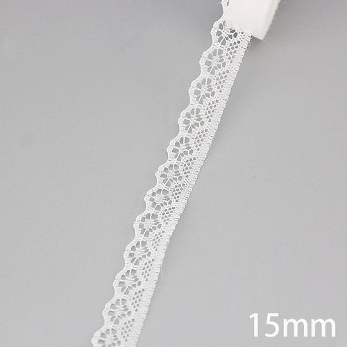 (20 yards/roll) 15mm white Lace fabric Webbing Decoration gift packing Material