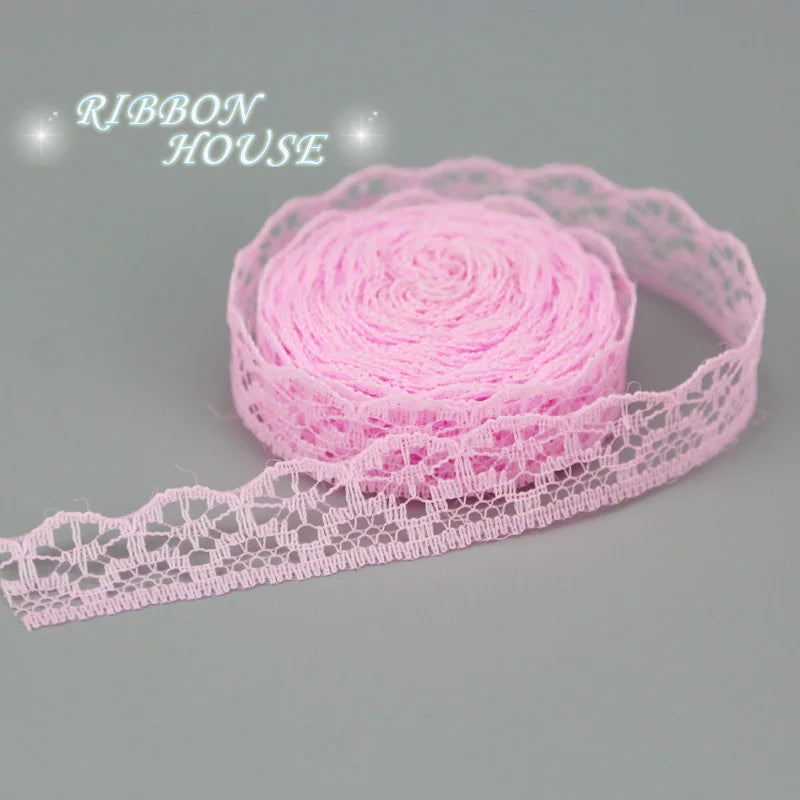 (20 yards/roll) 15mm white Lace fabric Webbing Decoration gift packing Material