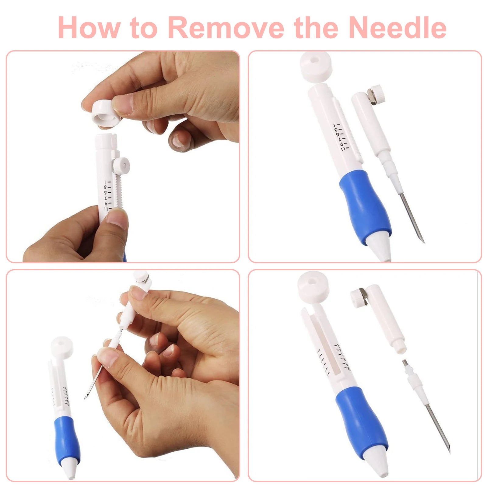 Embroidery Punch Needle Kit Stitching Tool Set Magic Needle Pen