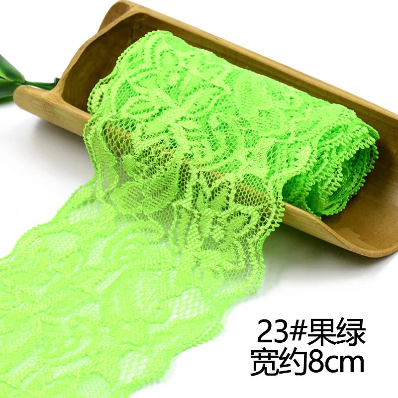 1Meter Elastic Lace Ribbon Crafts Fabric Lace Trimming Home Garment