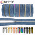 1-10M 5# Nylon Zippers for Sewing  with Slider Decoration  Kit