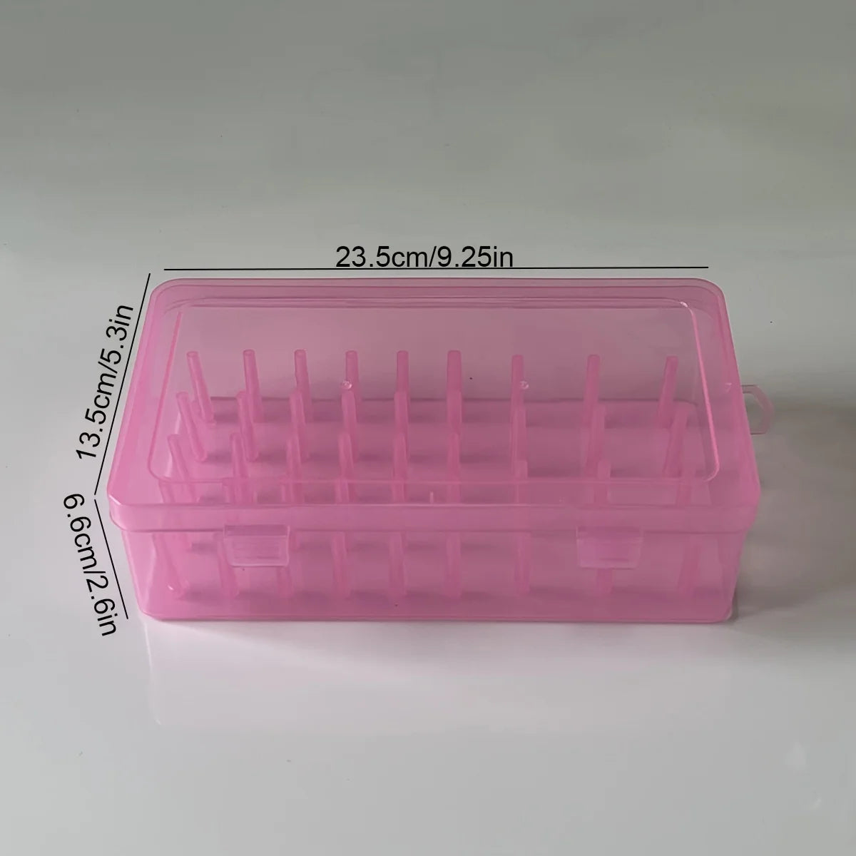 42Spool Thread Storage Box Durable Transparent PP with Safety Lock,