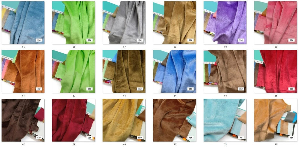 45x50cm 34~66# Plush Fabric 5mm Pile Length 100 Polyester